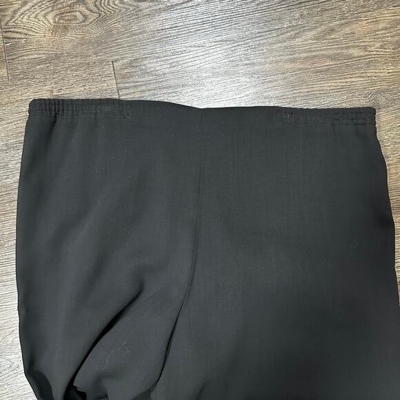 *SOLD*Ladies DUSAN Wool Trousers Pants Pull On Elastic Italy XL Dark - Picture 5 of 10